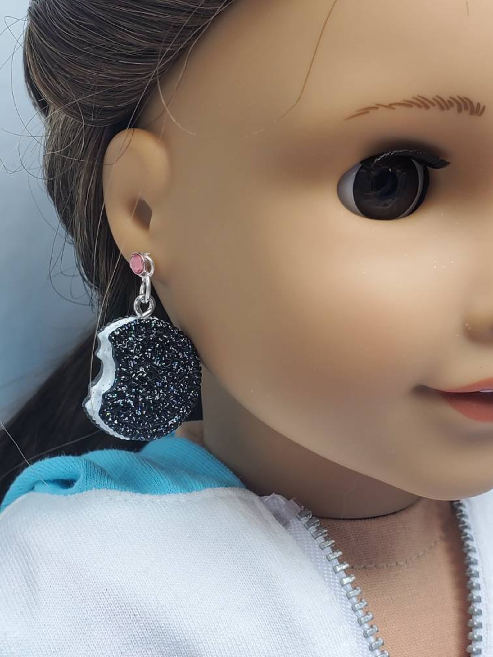 New Handmade American Girl Doll Earrings Oreo Cookie Charms Etsy