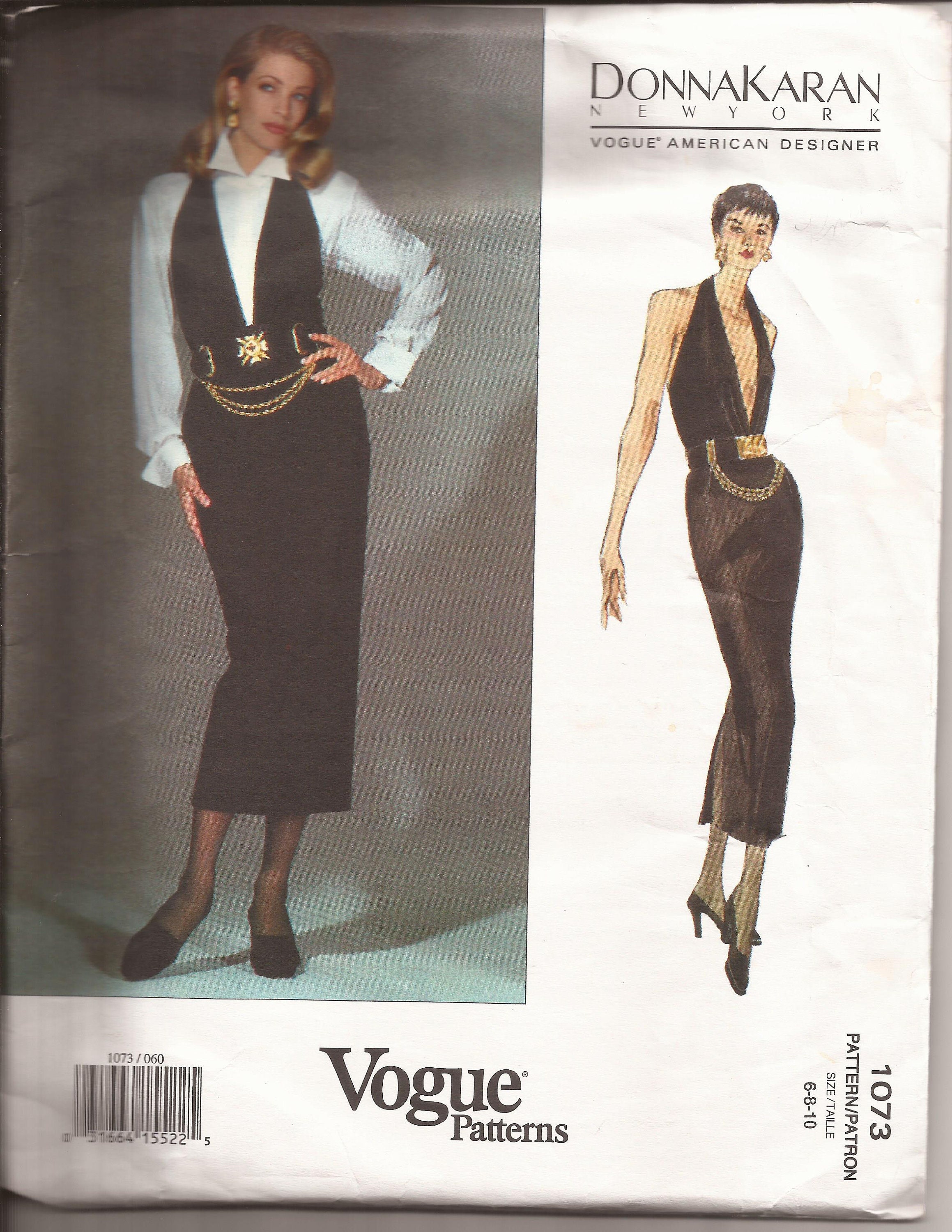 90s Vogue American Designer Donna Karan Pattern 2571. Uncut/ff 