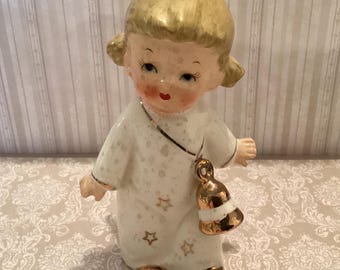 Vintage Nippon Yoko Boeki Angel porcelain figurine 1950s