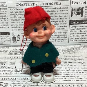 Vintage 1960’s pixie ELF Christmas tree ornament