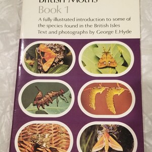 British Moths George Hyde 1974 Jarrold Nature Series Booklet