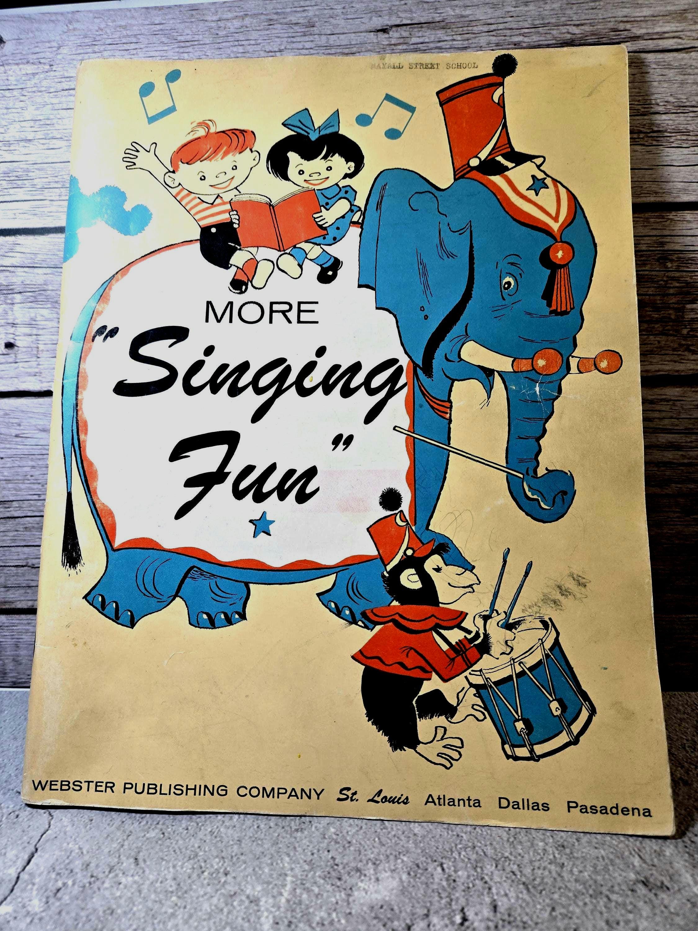 Vintage Children's Song Book - Etsy
