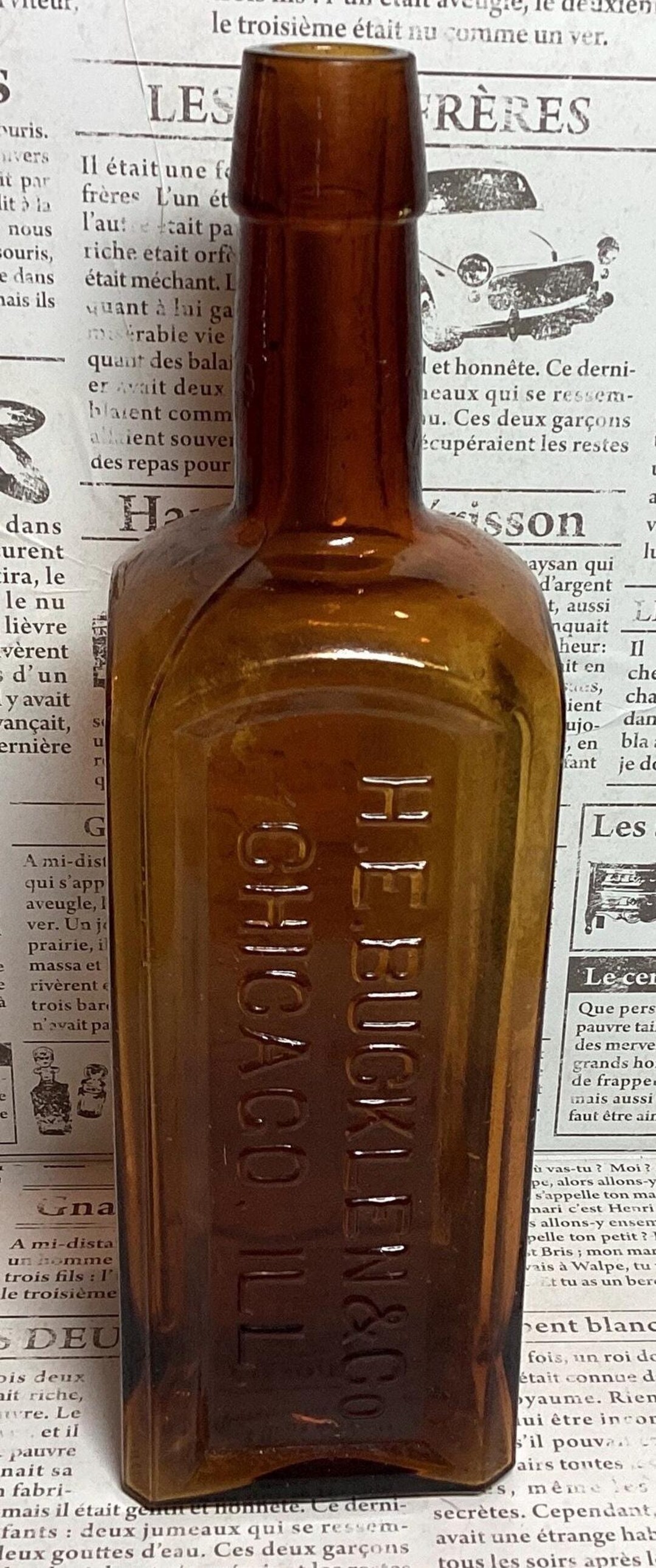 1890s Electric Bitters Antique Amber Bottle Bucklen & Co Chicago - Etsy