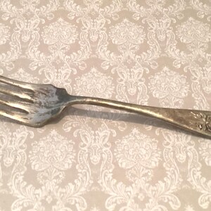 Vintage Rockford silver plate serving fork 7 1/2”