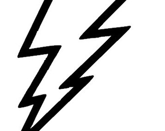lightning bolt decal etsy