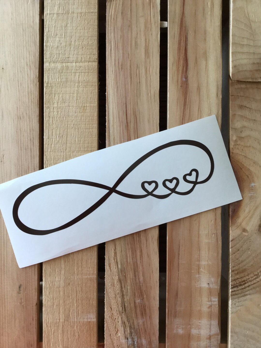 Infinity Hearts Vinyl Decal Sticker - Etsy