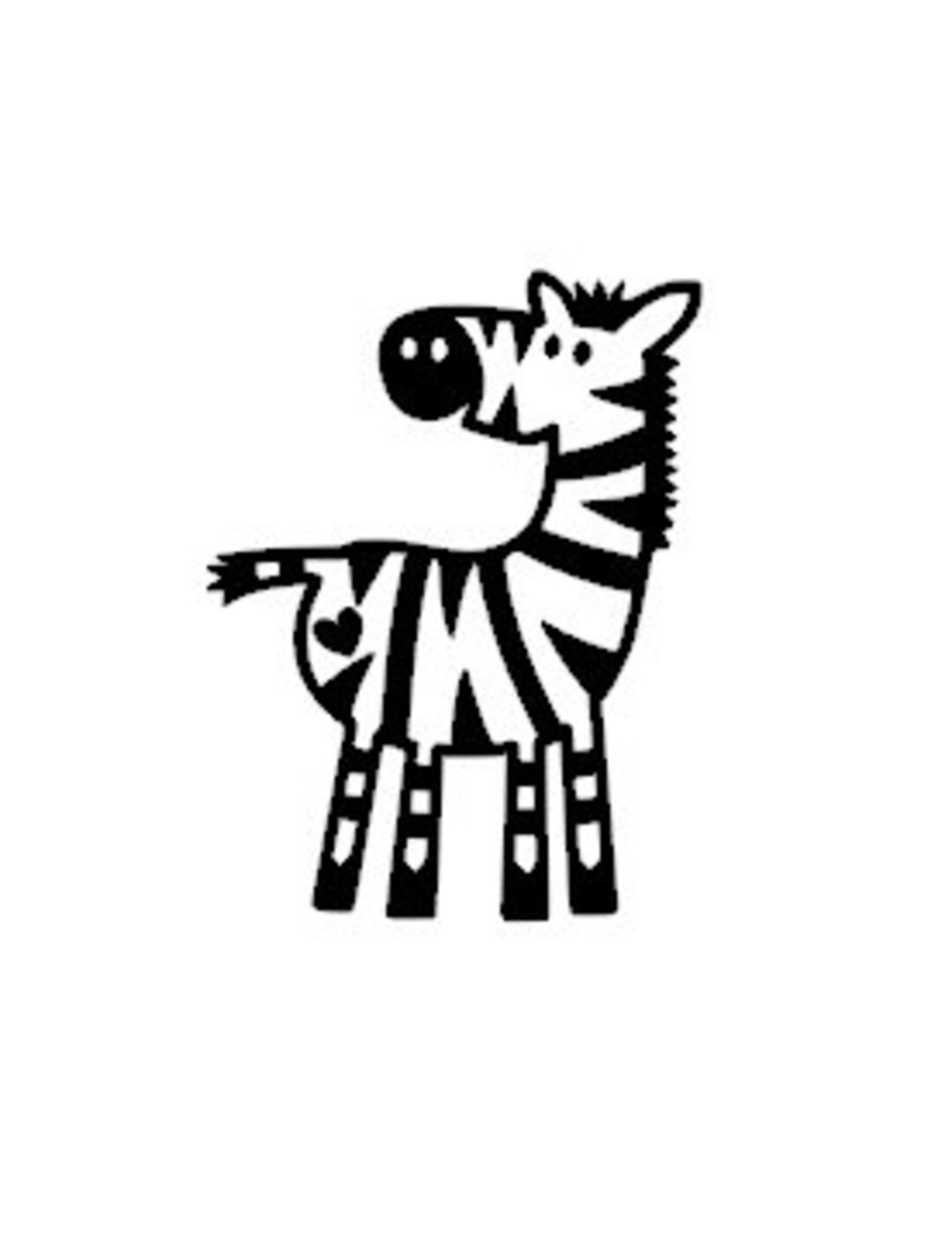 Cute Zebra Vinyl Decal Sticker - Etsy