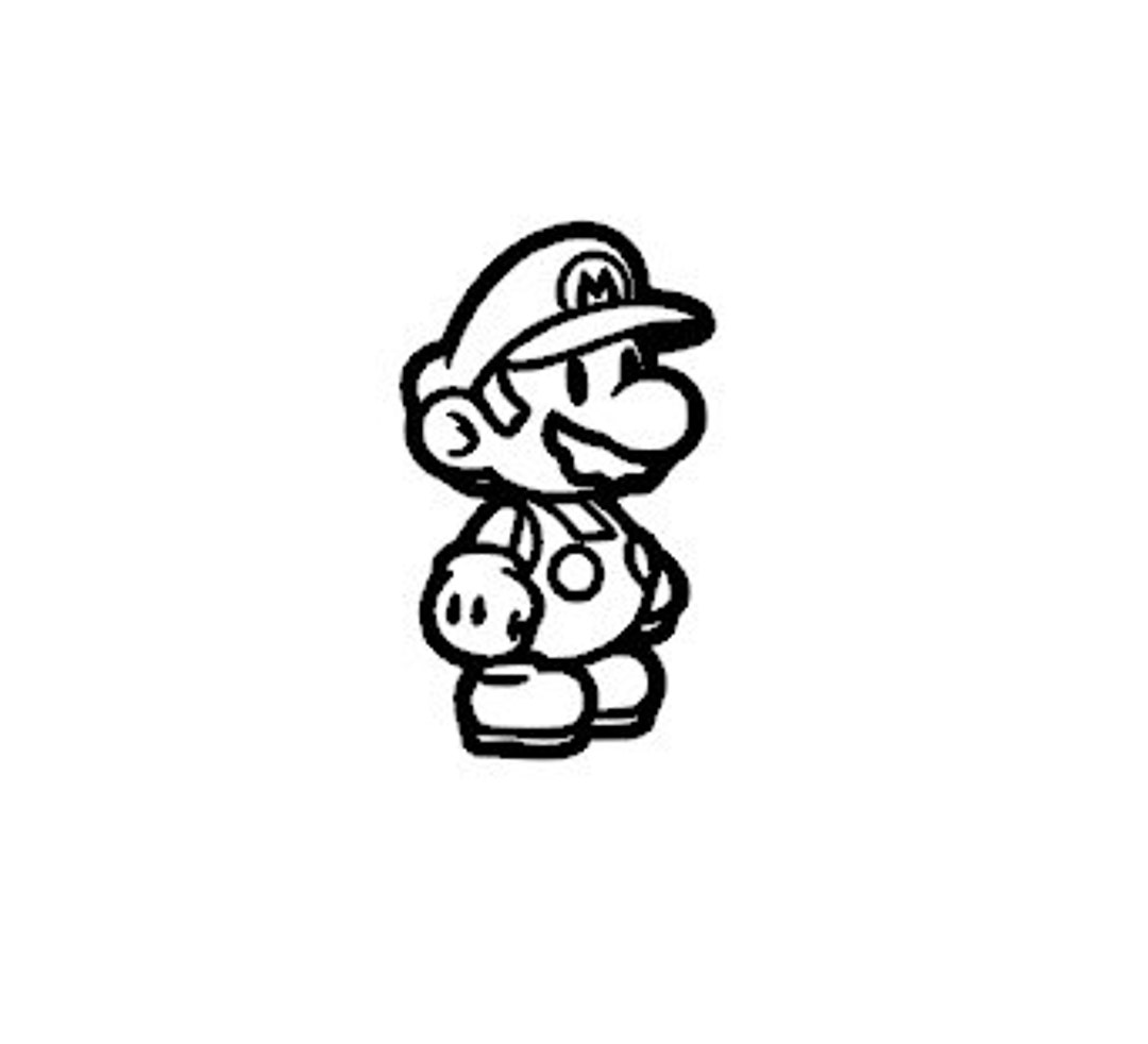 Super Mario Vinyl Decal Sticker Etsy