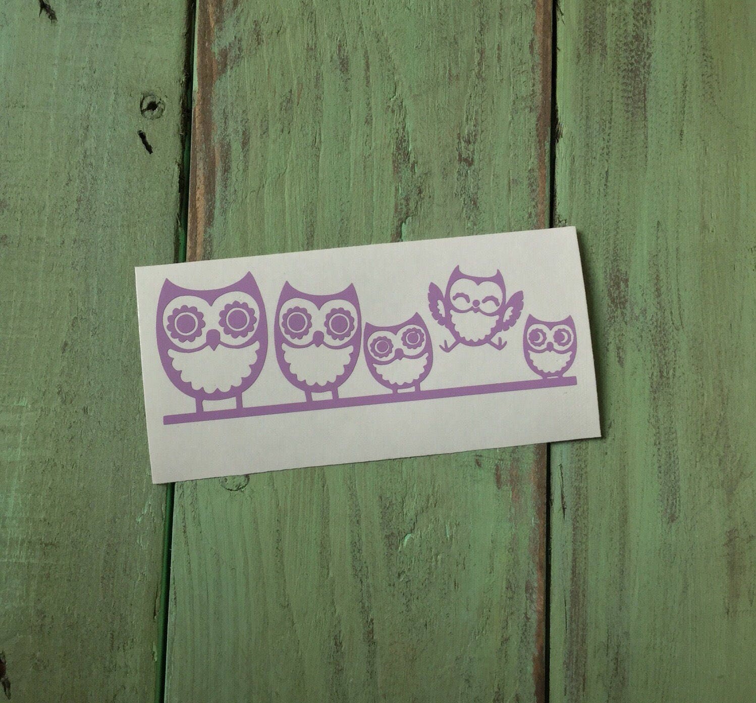 Owl Friends Family Vinyl Decal Sticker