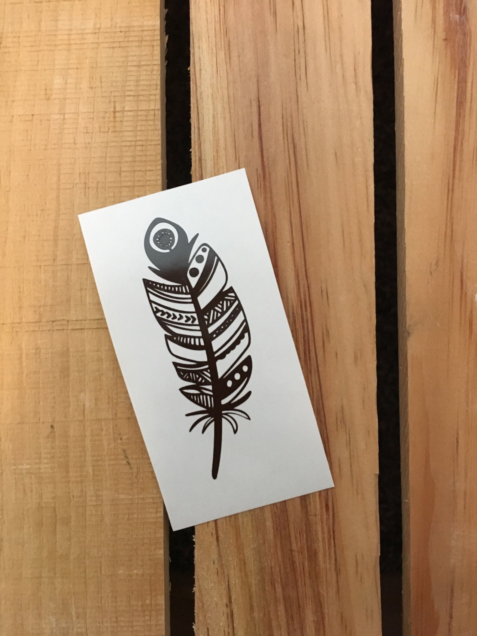 Feather Vinyl Decal Sticker Etsy