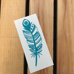 Feather Vinyl Decal Sticker