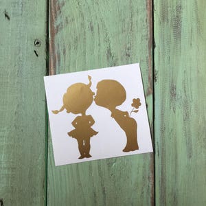 Boy Kissing Girl Vinyl Decal Sticker