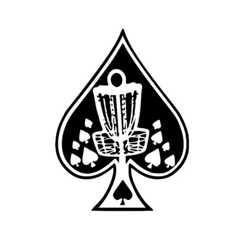 Disc Golf Ace Vinyl Decal Sticker Etsy