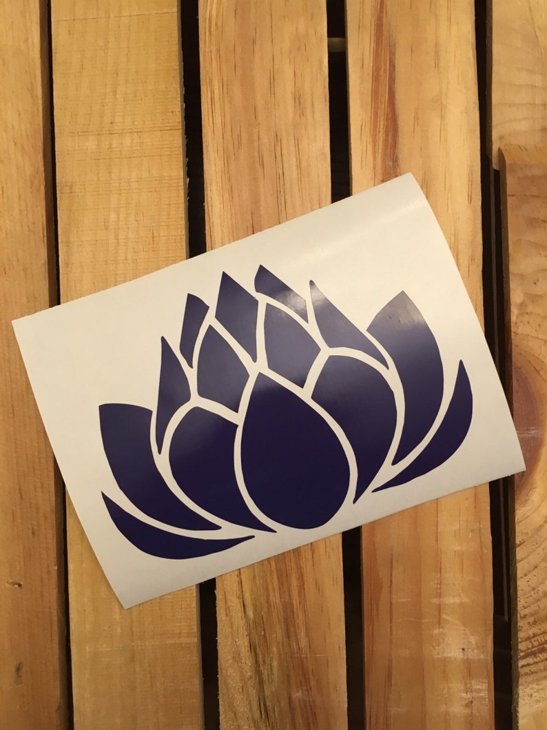 Sticker Lotus Lotus Flower Vinyl Decal Sticker - Etsy