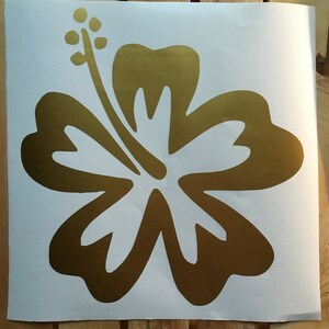 Hibiscus Flower Vinyl Decal Sticker