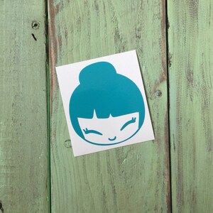 Cute Japanese Girl Vinyl Decal Sticker