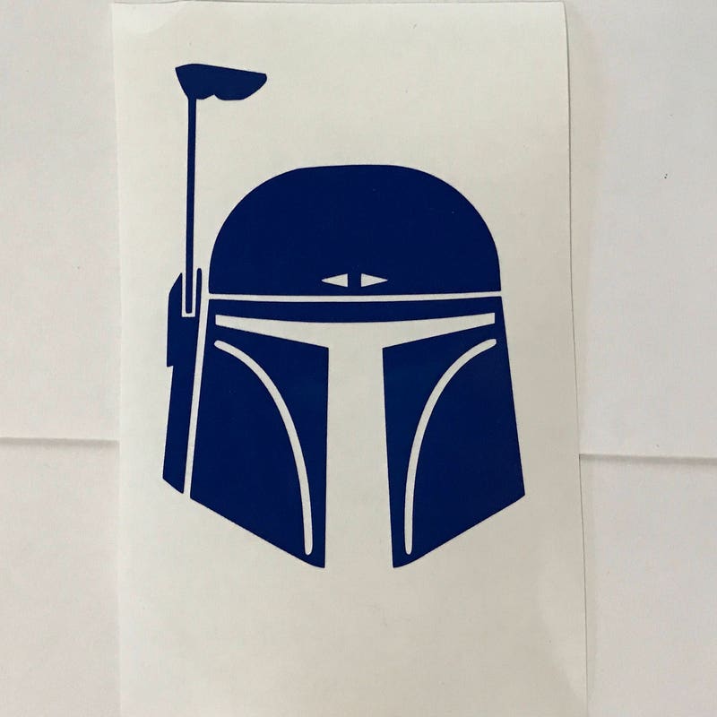 2x Boba Fett Sticker – Die-Cut Vinyl, Schwarz, Für Helm, Laptop, Auto & Mehr