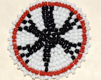 1-1/2" Turtle Beaded Rosette - "NEW"