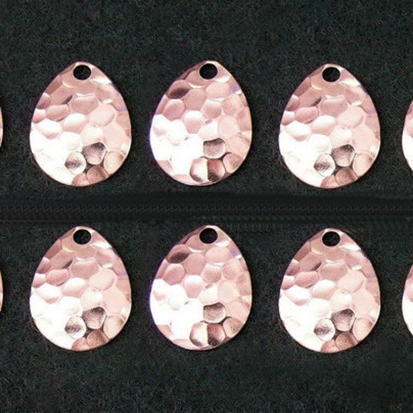 10 #2 Hammered Nickel Colorado Spinner Bait Blades - Fishing - Bass Fishing - Crafts - Earrings - "NEW"