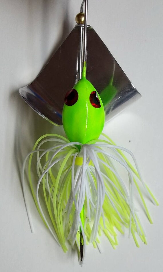 Custom /"Head Thumper/" Topwater Buzzbait -Bass Fishing Watermelon//Black 1//2 Oz