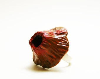 Volcano ring adjustable polymer clay