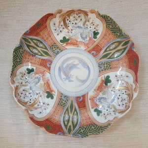 Antique Plate Imari Ornament, Kitchen Decor, Collectors Gift, Plate, Porcelain Made in Japan - Xianfeng (1851-1861), Genuine Antiques