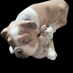 LLADRO Porcelain Figurine &quot;Unlikely Friends&quot; 6417 Collectors Gifts, Housewarming Gifts For Her, Unique Dog Lovers Gifts, Mantle Home Decor