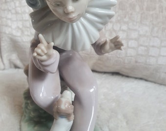 Lladro Figurines, NAO porcelain clowns Listen to Me 1099, Gifts For Her Housewarming Gift Ideas, Lladro Retired, Collectors Niche Gifts