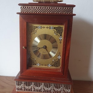 Carriage Table Clock | Vintage  Home Décor, Genuine Antique, Decorative Ornament Gifts Mantlepiece Original Clock for Mantel Gifts for Him