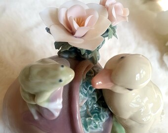 リヤドロ 置物 廃盤品 元気ですか？ 8025 磁器製 置物 アヒル ギフト