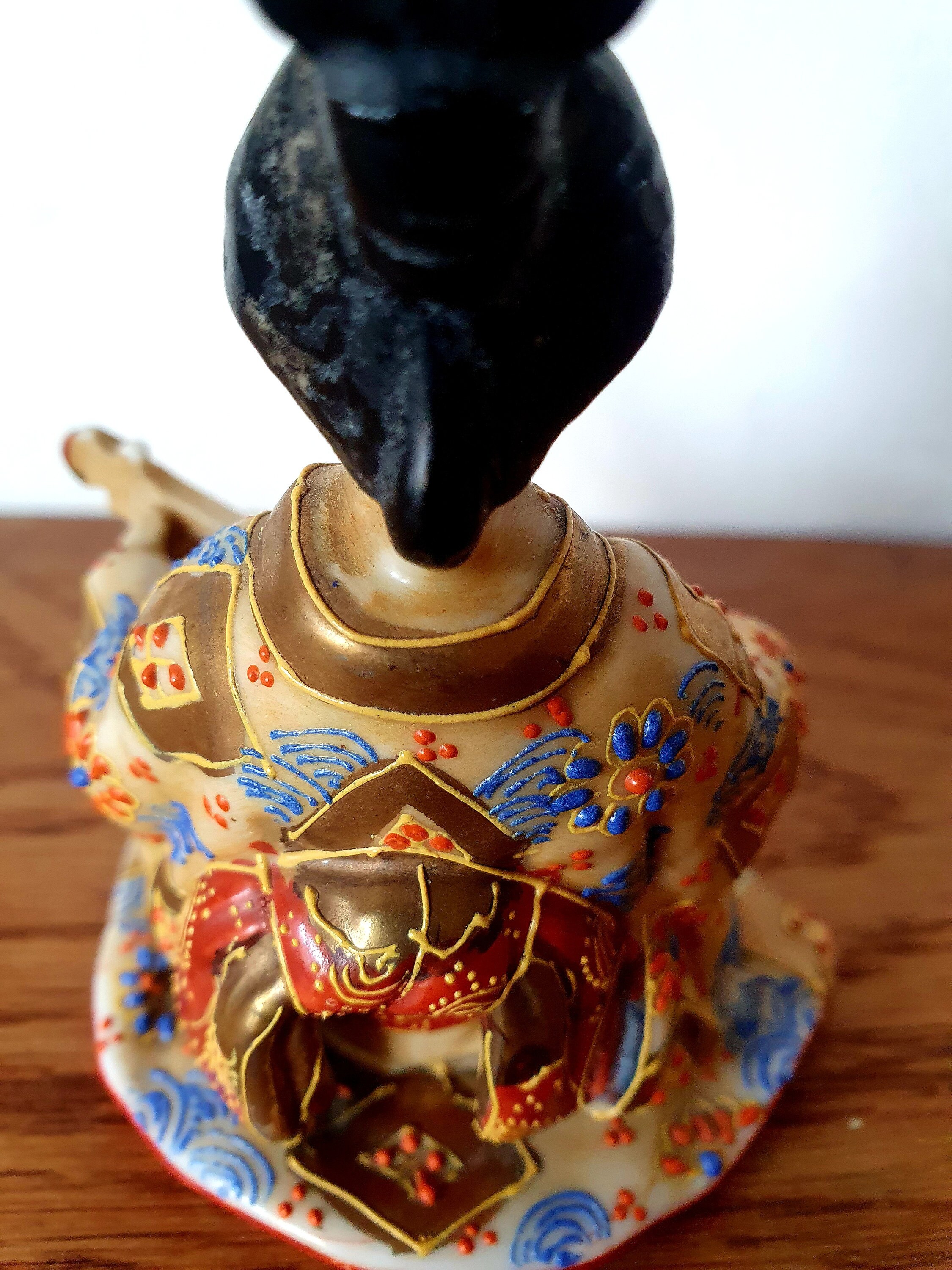 Original Japanese Satsuma Figurine Antique Collectors Gifts for Her