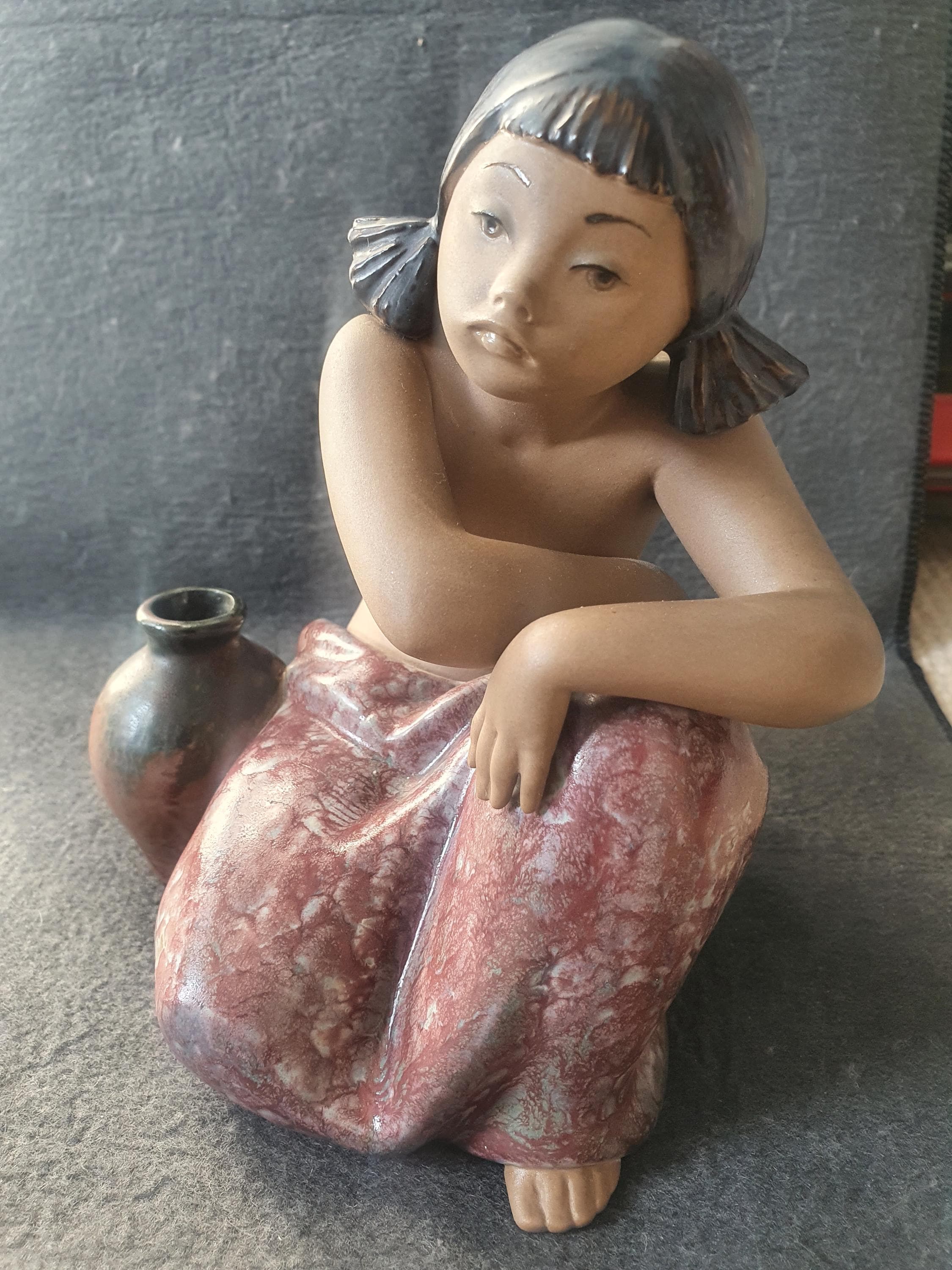 Lladro Girl With Water Jug - Etsy