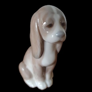 Lladro Good Puppy #1289 Figurine – Vintage Porcelain Dog Statue – Collectible Lladro Gift – Dog Lover Home Decor – Puppy Sculpture