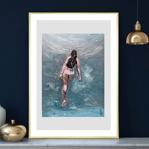 Make a Splash with Swim-Themed Art Prints Bathroom Stunning Decor, Portraits Wall Art Decor, Gift Ideas Original Art Prints Original Gifts