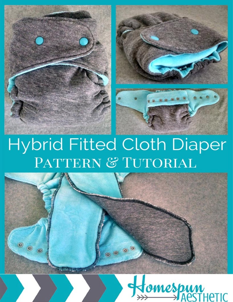 Cloth Diaper Pattern and Tutorial OS Hybrid Fitted Style Etsy