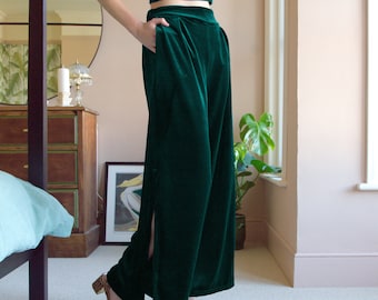 Velvet evening cheap pants