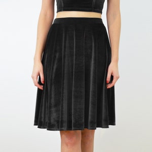 Ladies velvet skirts uk hotsell
