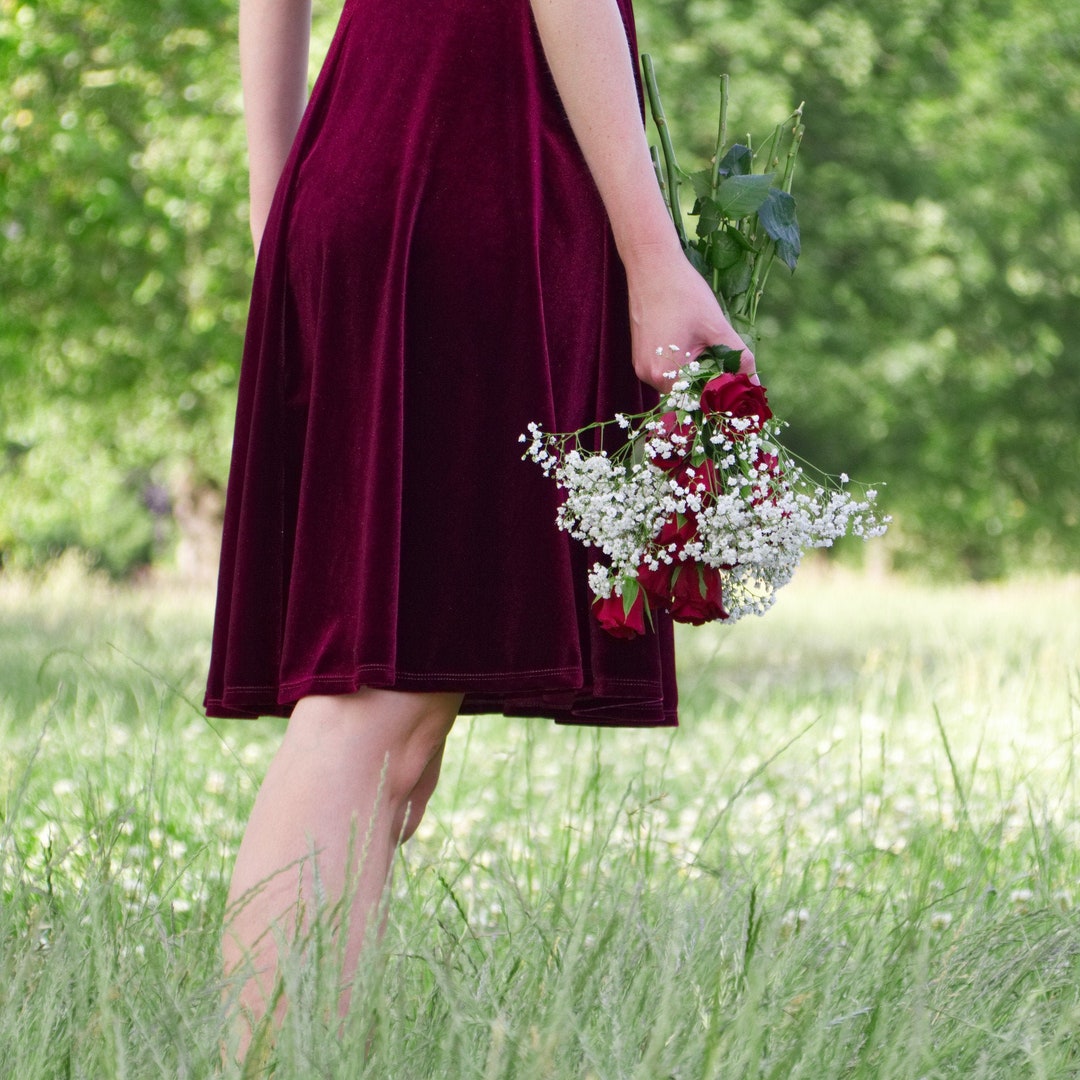 SMILTE WRAP SKIRT IN BURGUNDY main image 1