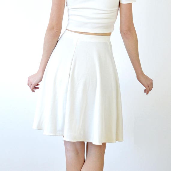 White midi circle clearance skirt