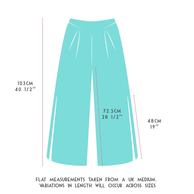 HEPBURN High Waist Palazzo Pants in Spot Print. 1940s Style Wide Leg Women's Trousers. Spotty 1930s Beach Pyjama Trousers image 8