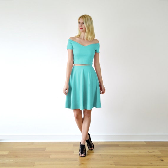 Skater skirt co ord set cheap