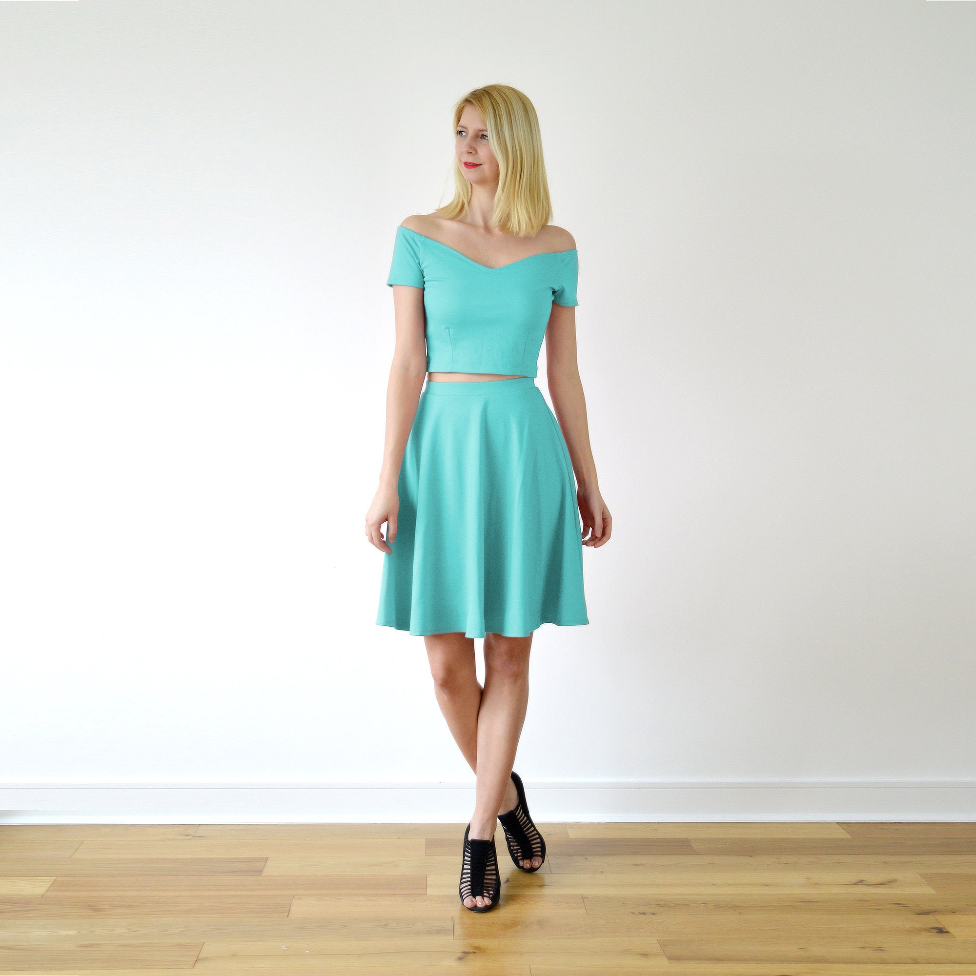 skater skirt matching set