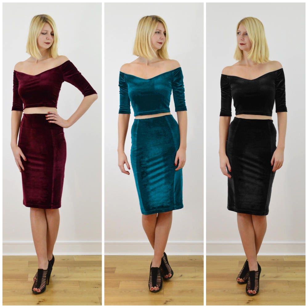 off shoulder wiggle dress