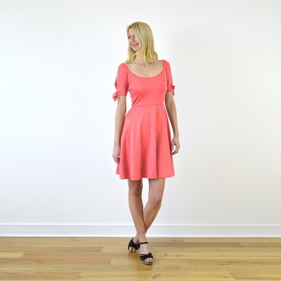 Pink midi sales skater dress