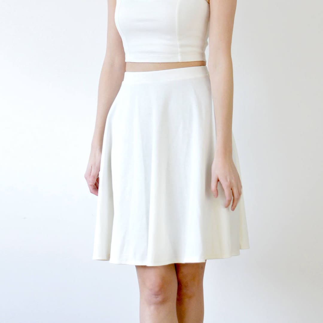 White skater skirt clearance nz