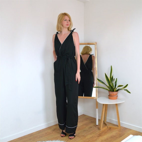 black formal jumpsuits