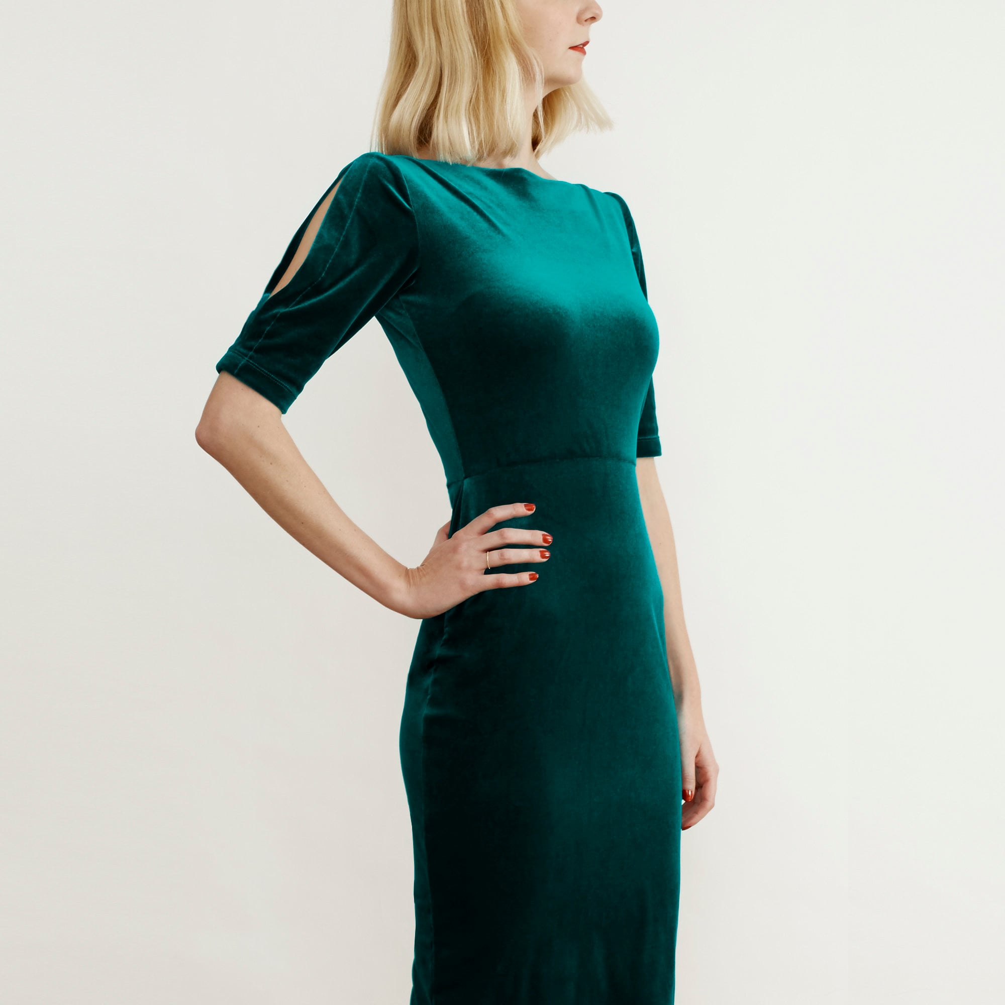 LOMBARD | Handmade Womens Forest Green Velvet Evening Dress. Vintage Style  Velvet Cocktail Dress. Dark Green Velvet Party Dress - Etsy