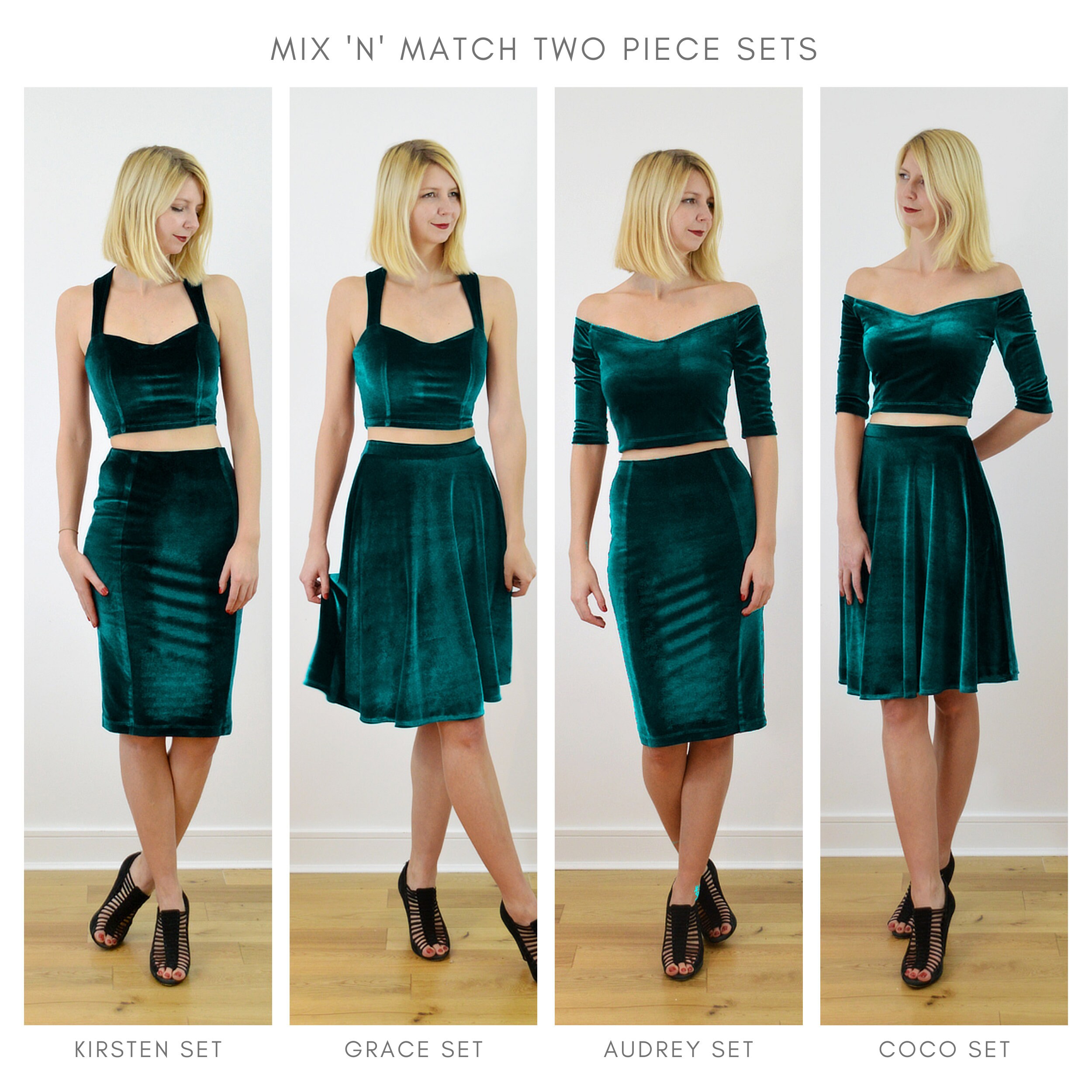 ★THREETIMES★VELVET FLARED SKIRT threetimes] Velvet flared skirt Black 正規品 韓国ブランド