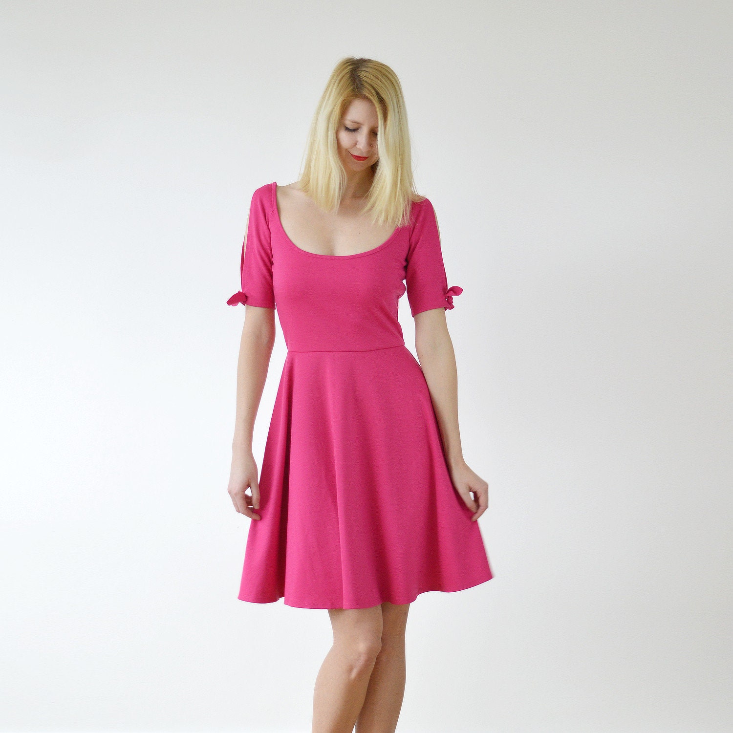 rose pink dress for wedding Peony