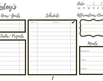 A3 Dry Erase Magnetic Planner with FREE whiteboard pen and rubber